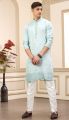 Pista Green Art Silk Kurta Pajama (NMK-8367)