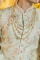 Pista Green Art Silk Sherwani (NMK-8189)