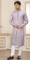 Purple Art Silk Kurta Pajama (NMK-8385)