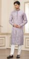 Purple Art Silk Kurta Pajama (NMK-8385)