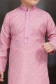 Purple Cotton Printed Boys Kurta Pajama (NKK-778)