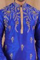 Royal Blue Art Silk Kurta Pajama (NMK-8490)