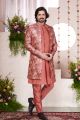 Rust Silk Mens 3 piece Jacket Set (NMK-8411)