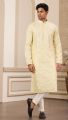 Yellow Art Silk Kurta Pajama (NMK-8378)