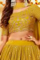 Yellow Faux Georgette Lehenga Choli (NWG-1266)